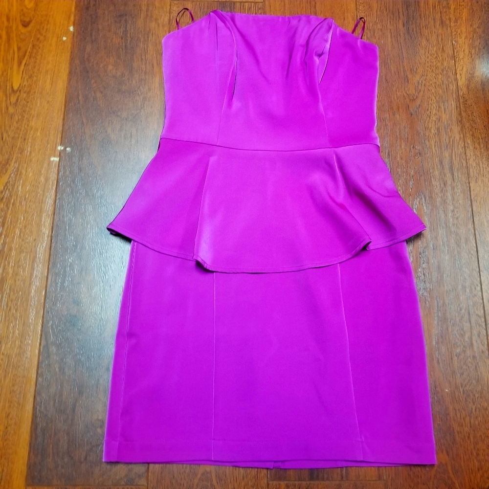Guess Purple strapless dress